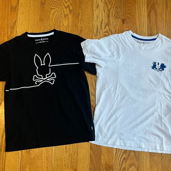 Boys Psycho Bunny t-shirts (two shirts) - Size L 14/16 - Picture 1 of 3